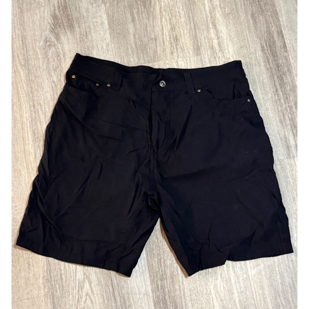 Rugged Exposure Mens Black Nylon Spandex Hiking Outdoor Shorts Size 34